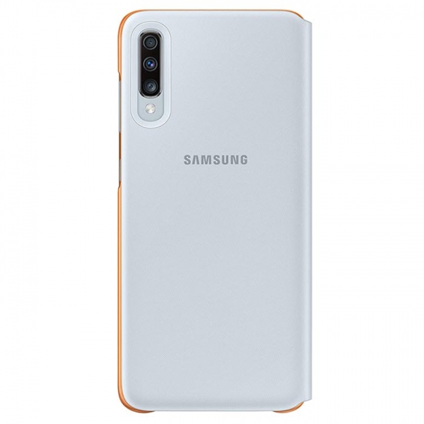 Wallet Cover für Samsung Galaxy A70 in weiß EF-WA705 hinten Handyshop online bestellen